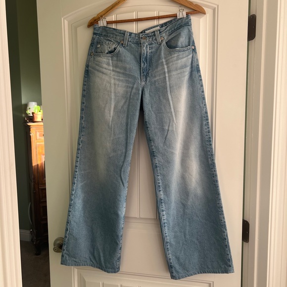 AG Adria Low Rise Baggy Wide Leg Jeans - Size 26 - EUC - Picture 3 of 7